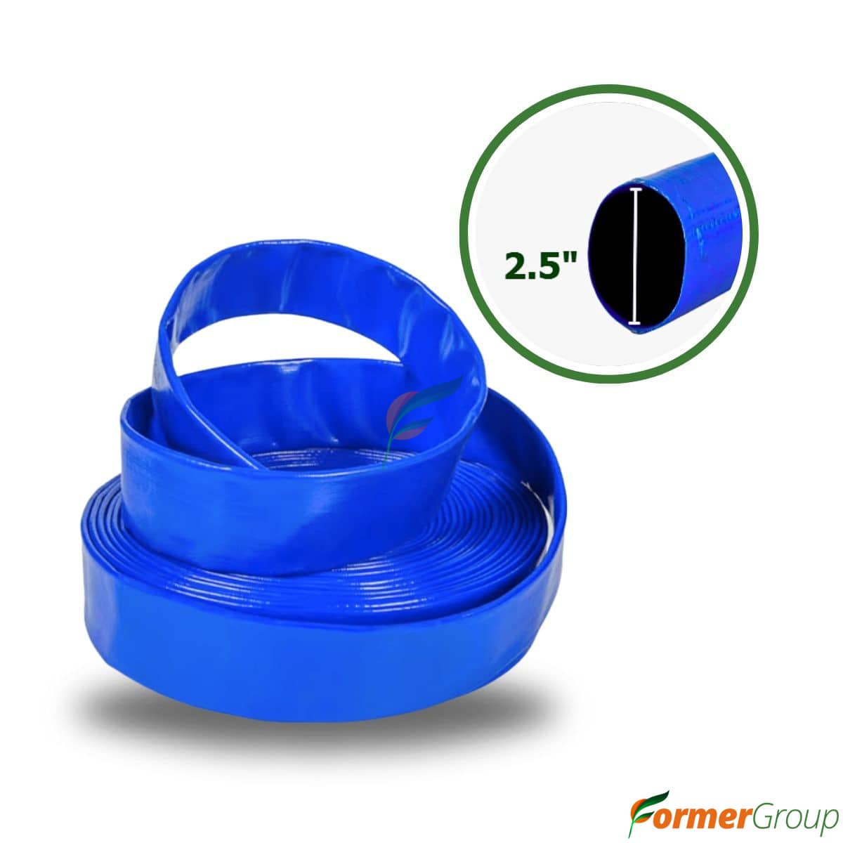 Manguera Plana PVC 2" 20m Alta Presión