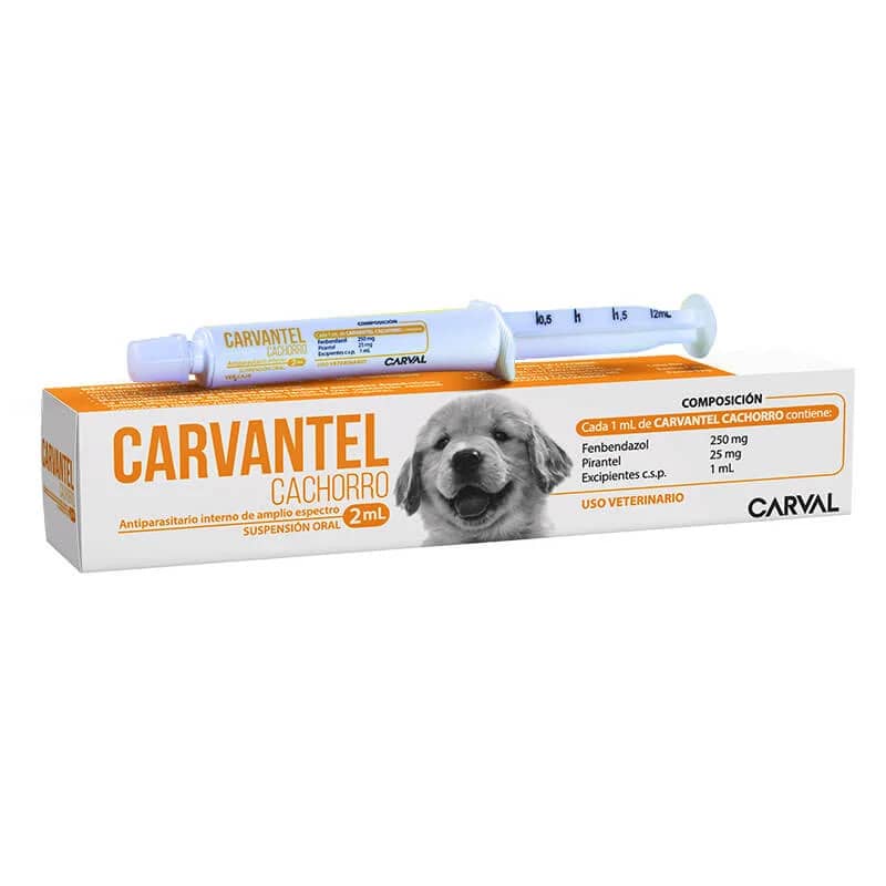 Carvantel Cachorros 2 mL – Antiparasitario de amplio espectro para perros | Carval