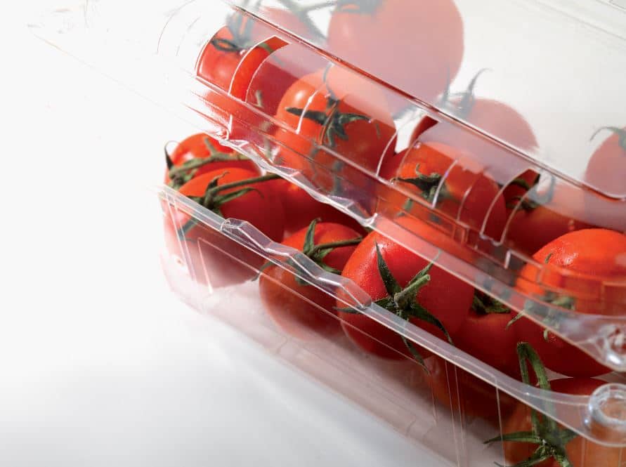 Bandejas y Clamshells en rPET para frutas frescas y alimentos