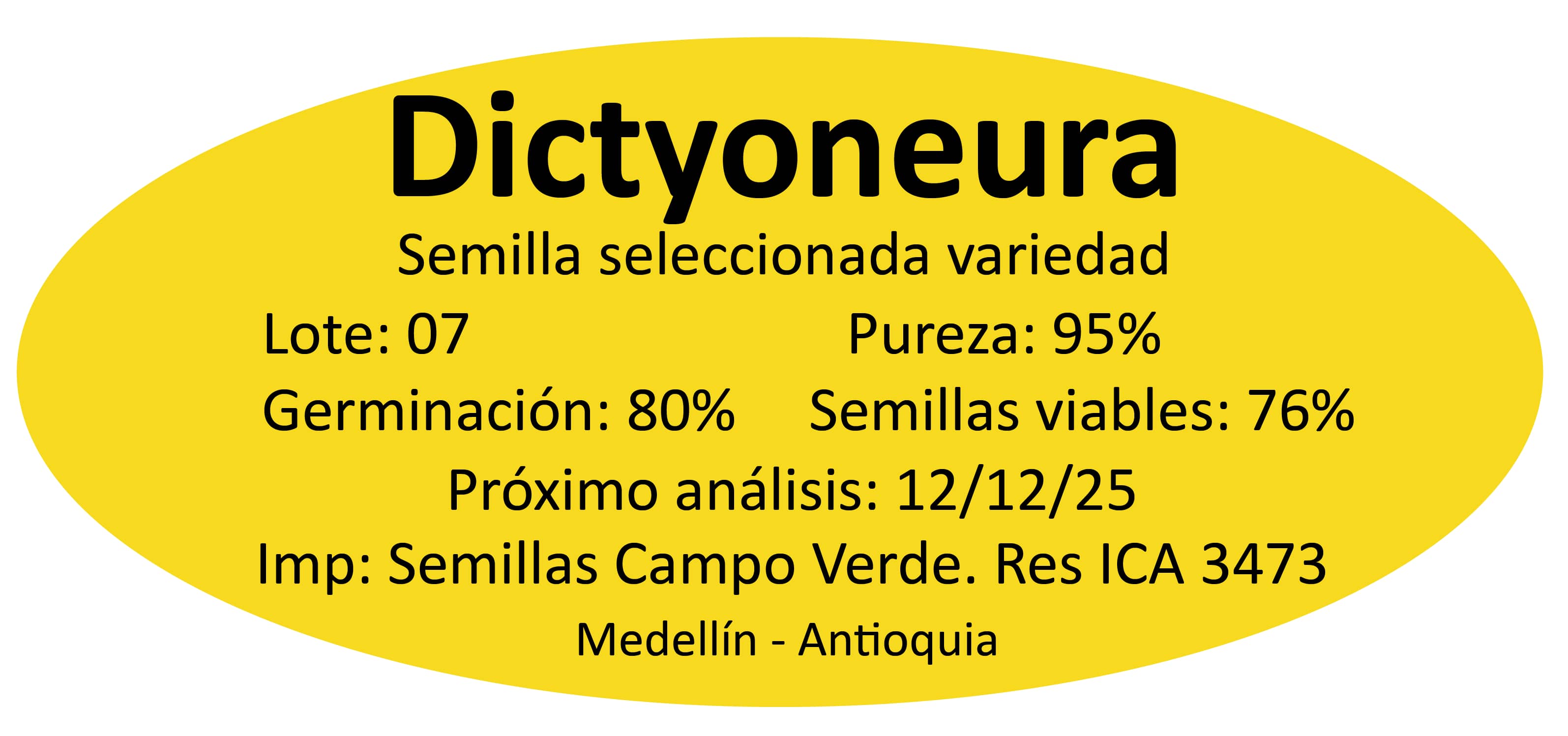 Semilla de pasto Brachiaria Llanero Dictyoneura – Pureza 95% – VC 76% - Importada de Brasil
