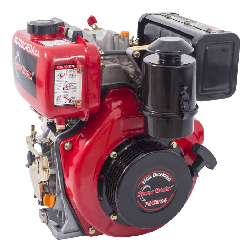 Motor Diésel 6.6 Hp 1800 RPM Eje Cuña | Trabajo Pesado