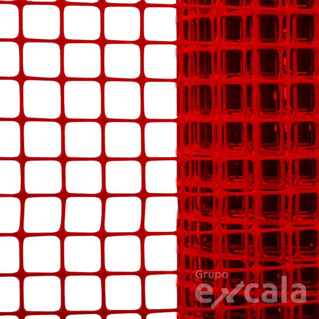 Malla Cuadrada Todo Terreno 15x15mm 1.0m x 30m Roja | Excala