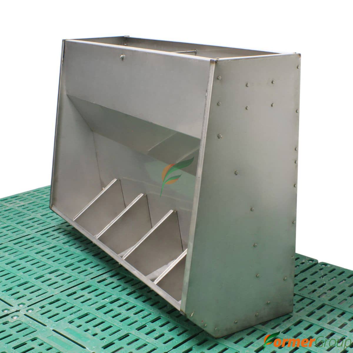 Comedero para Cerdos 5 Puestos – Acero Inox y 100kg
