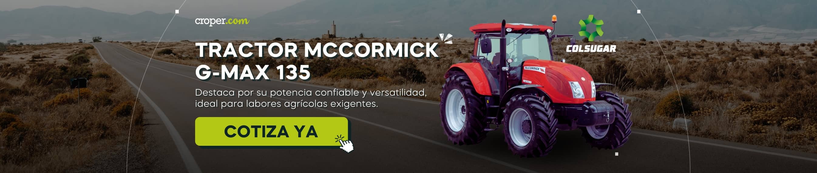 Tractor rigido McCormick G-MAX 135
