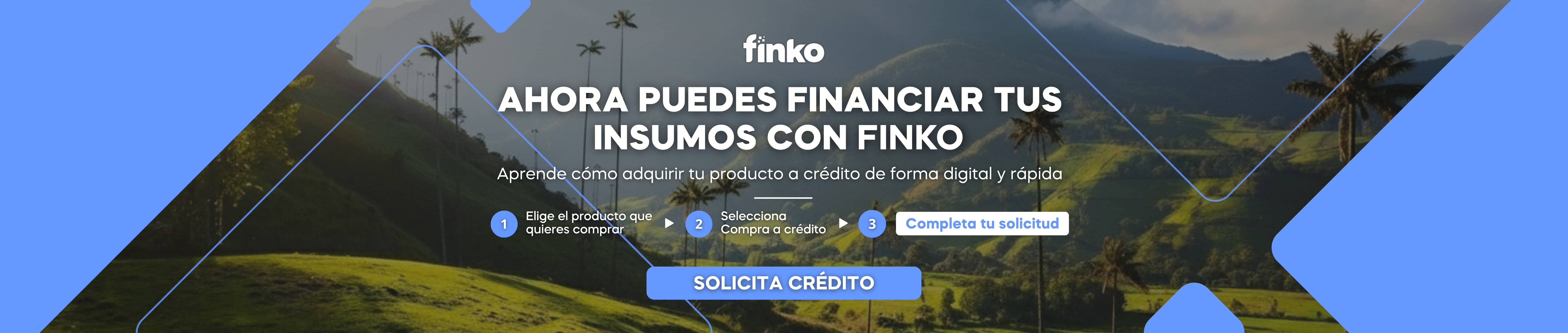 Solicita crédito para la compra de Insumos Agro