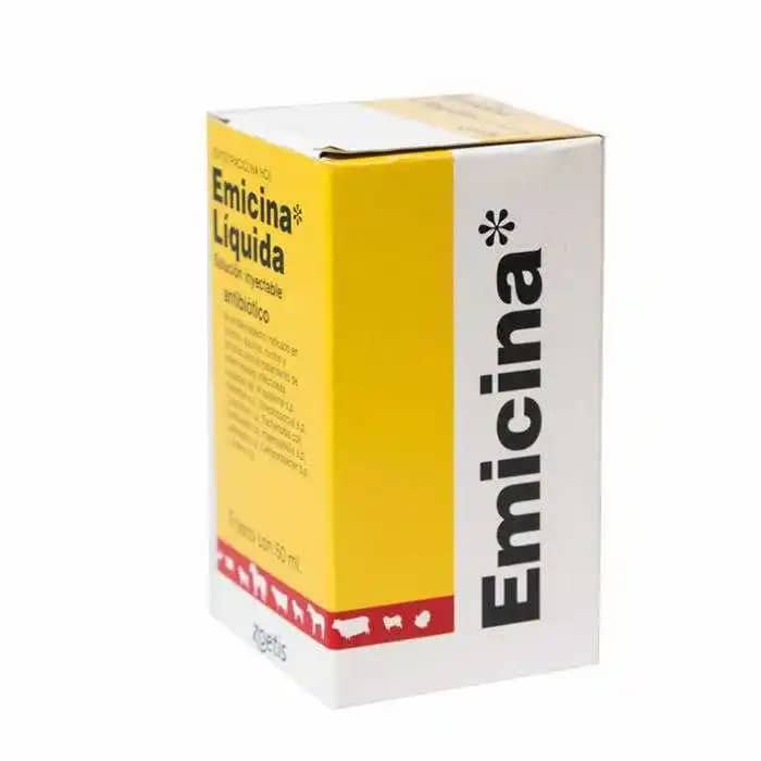 Antibiótico Emicina Liquida x 50 ml Solución Inyectable