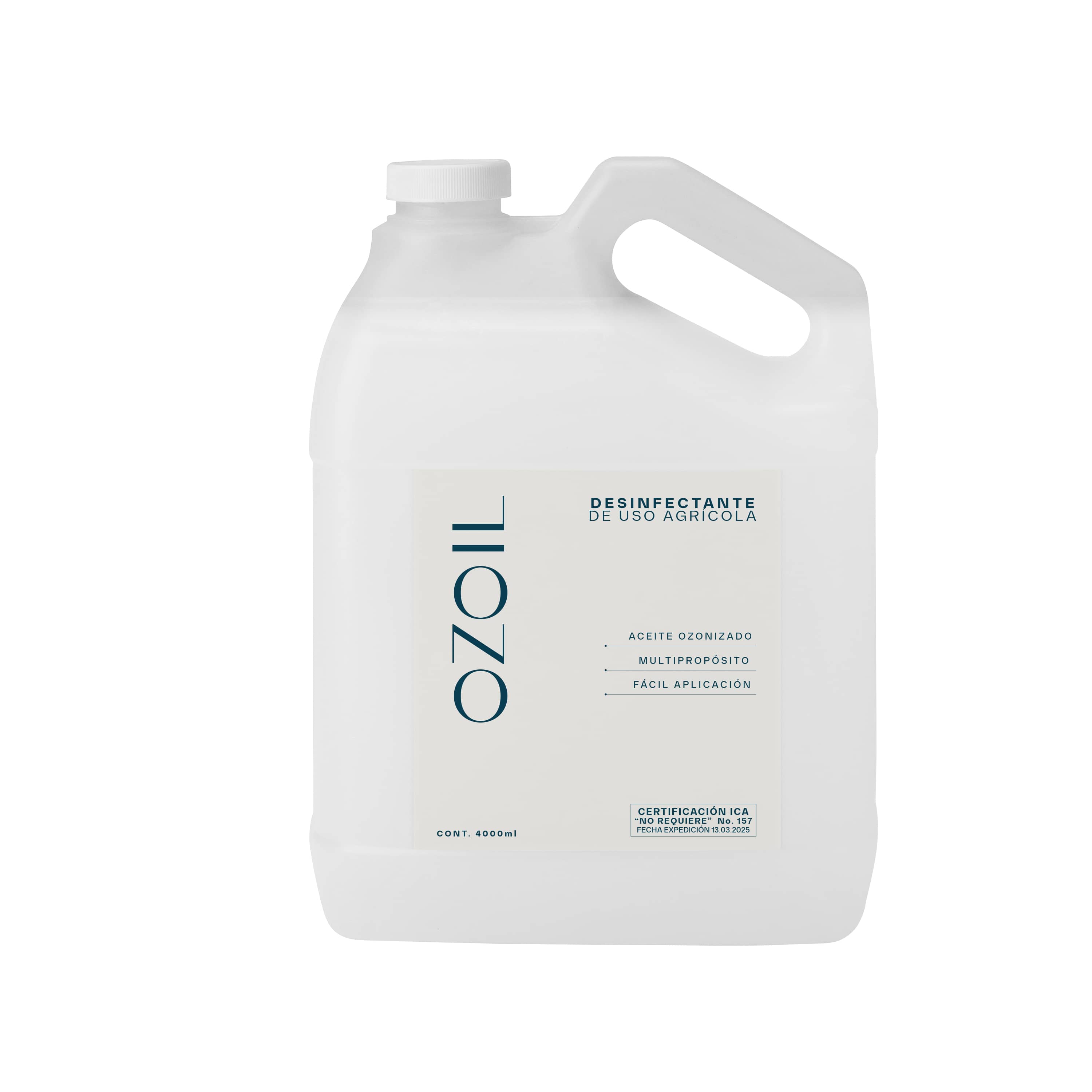 OZOIL Desinfectante Agro con Ozono | Control Natural 4000ml