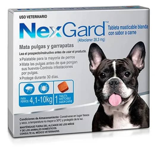 Nexgard Antipulgas Perros 4.1 a 10 Kg