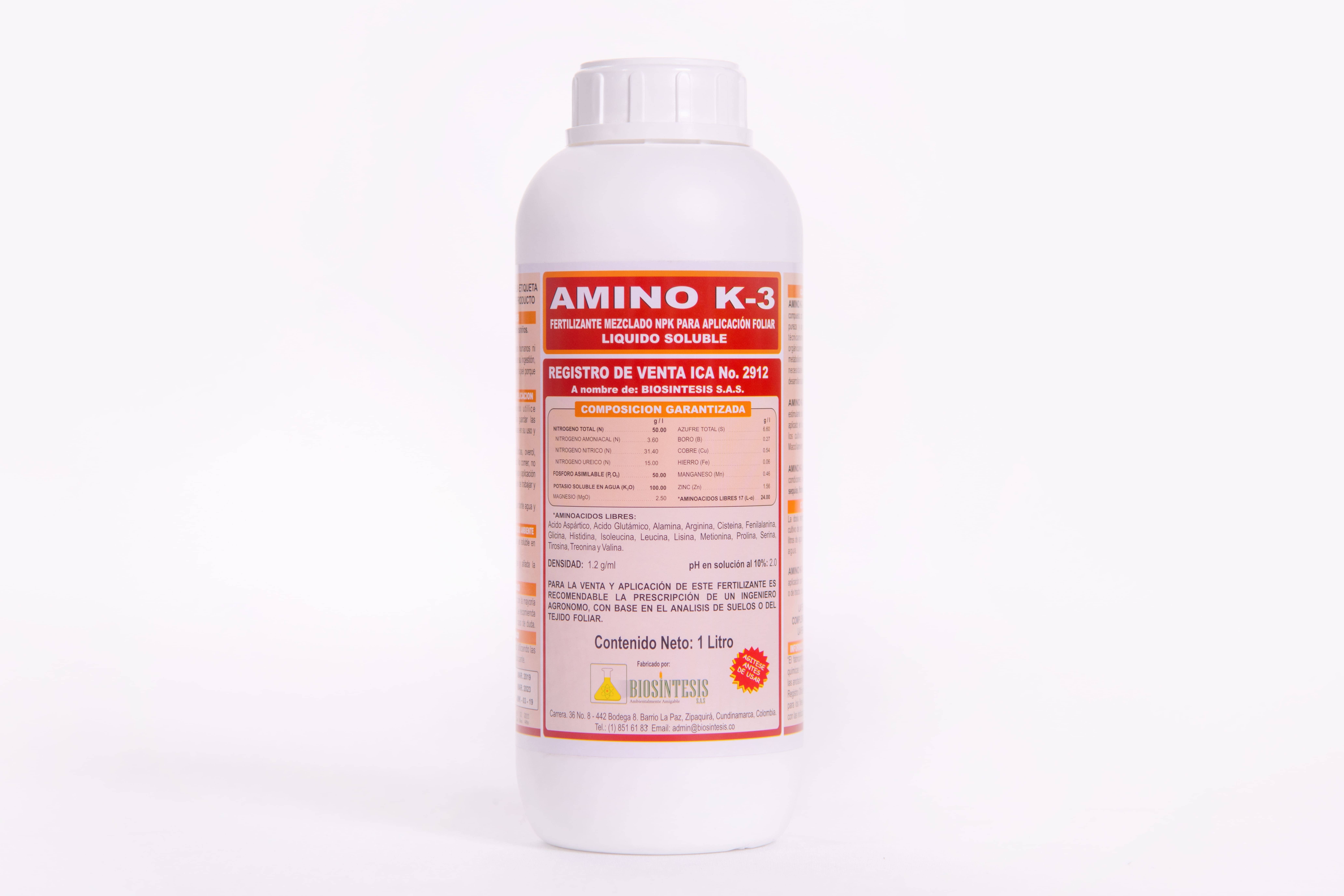 Fertilizante Amino K-3 x 1Lt