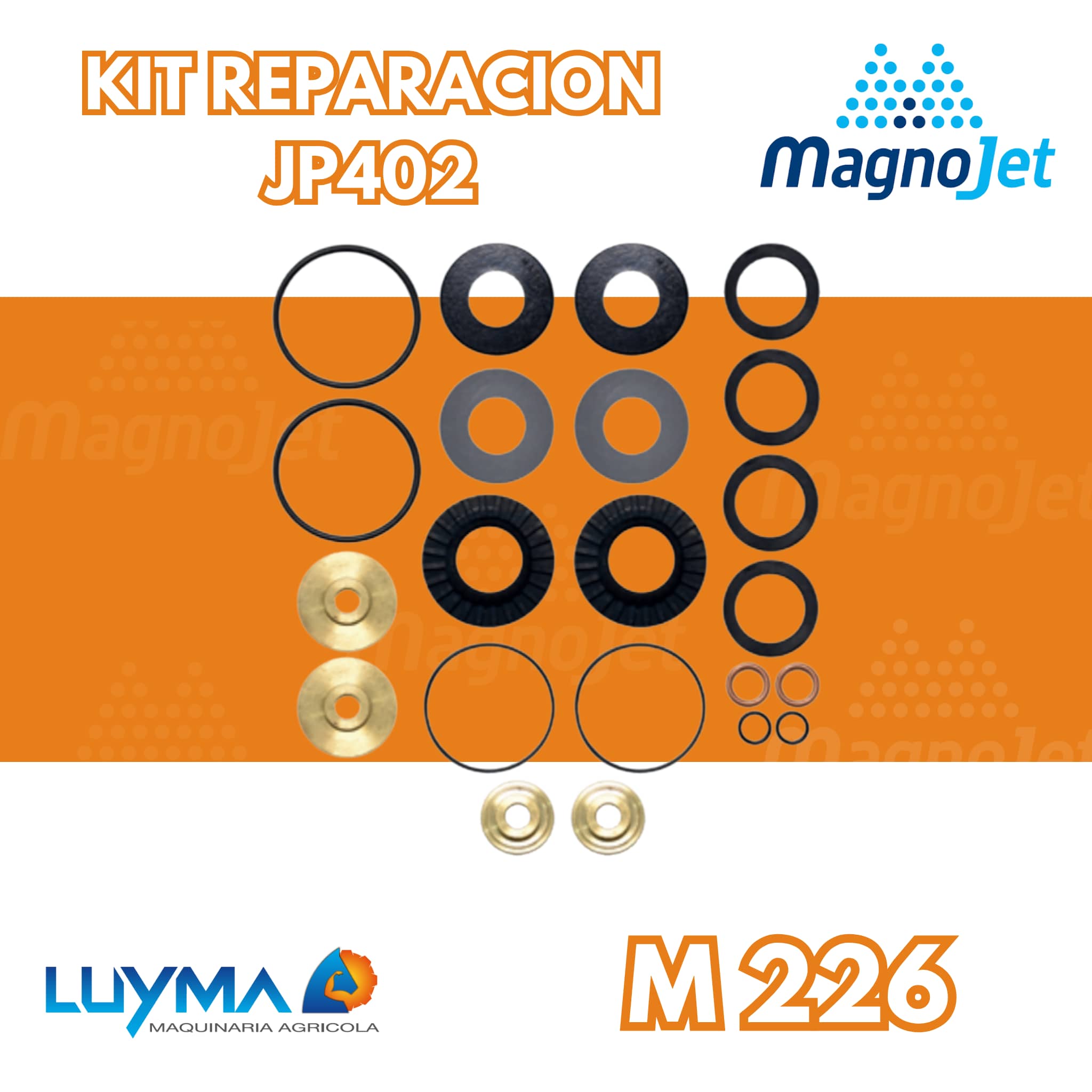 Kit Reparación Bomba JP402 Jacto | Fumigadoras