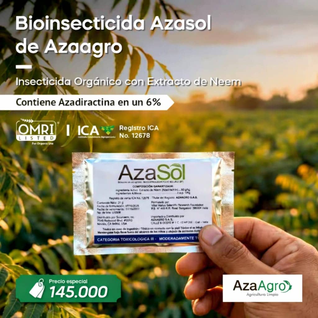 Azasol de AzaAgro |Insecticida Orgánico Extracto de Neem