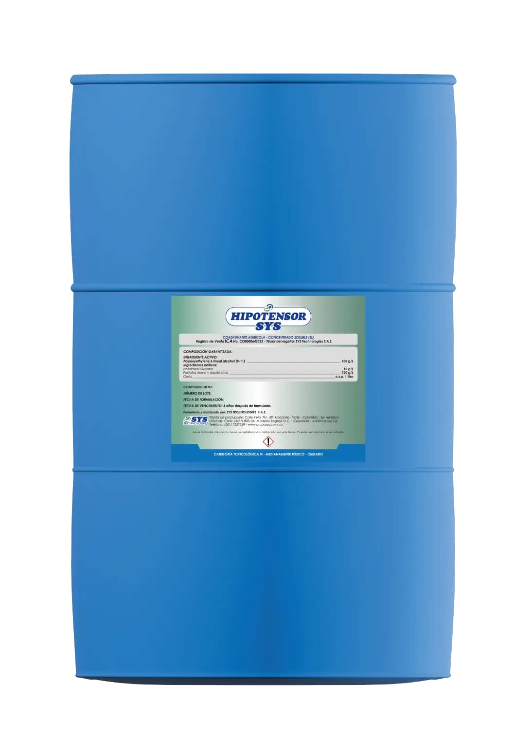 Hipotensor SYS 200L coadyuvante agrícola industrial