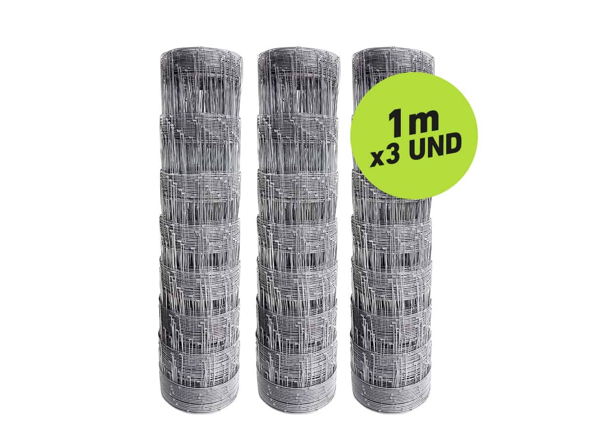 Malla Graduada 1m x 50m x 3 Und - Resistente y Segura