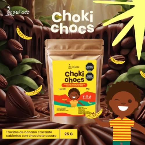 Choki Chocs de Banano 70% x 25 Gr