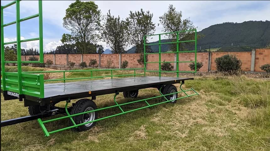 Remolque ZETA 643 PC - Eficiencia en Transporte de Pacas Cuadradas