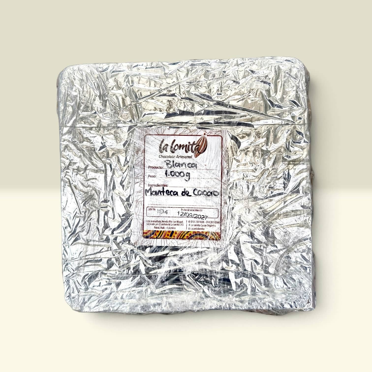 Manteca de Cacao La Lomita 1.000 g