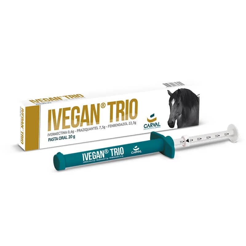 Ivegan Trio Carval 20 g – Antiparasitario integral para caballos