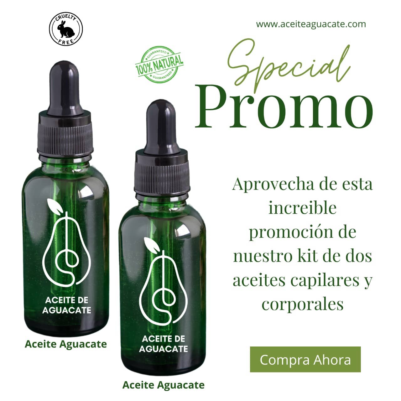 Promo 2 Unds Aceite de Aguacate Capilar Cosmético - Profesor Hass