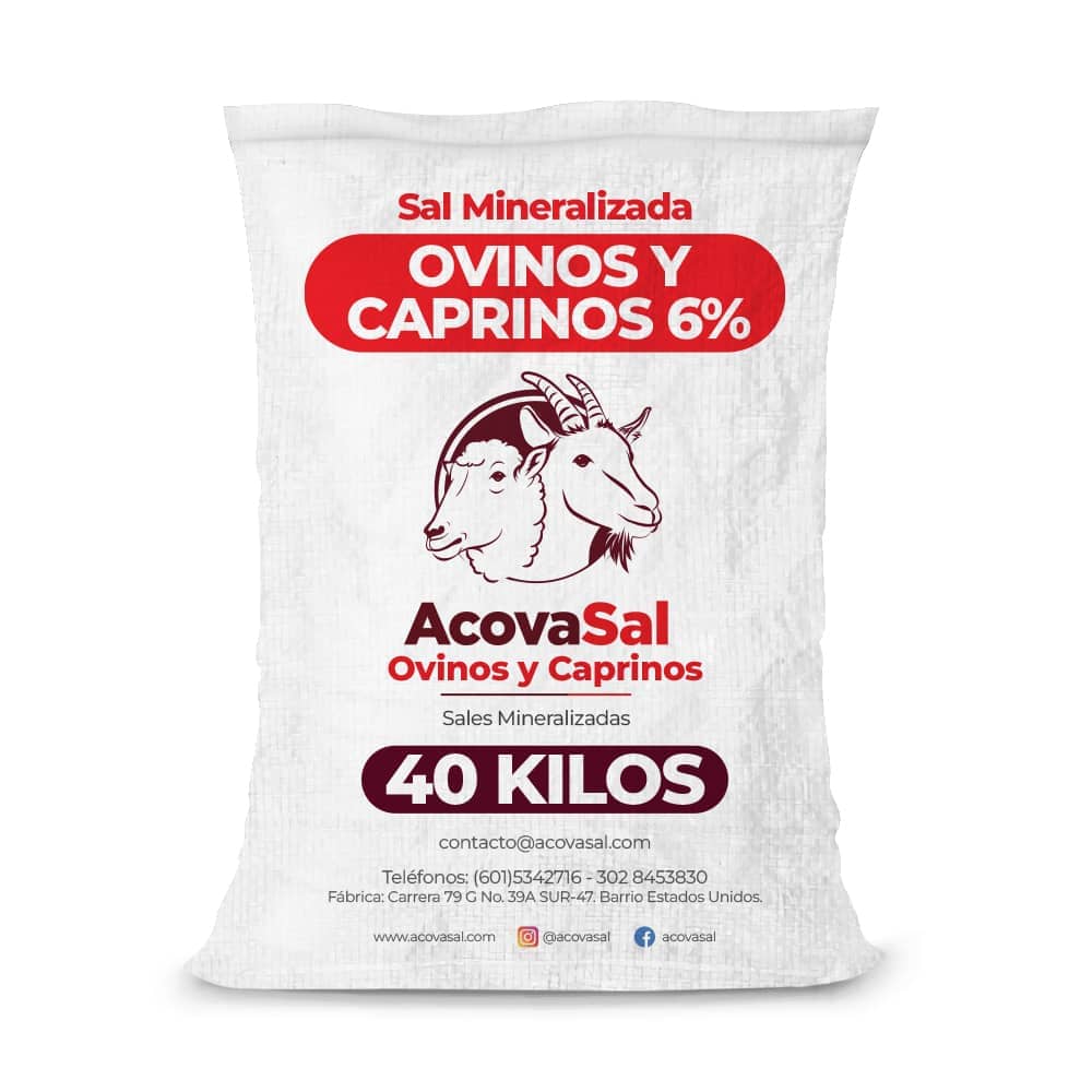 Sal Premium Ovinos y Caprinos 6% x 40 Kg
