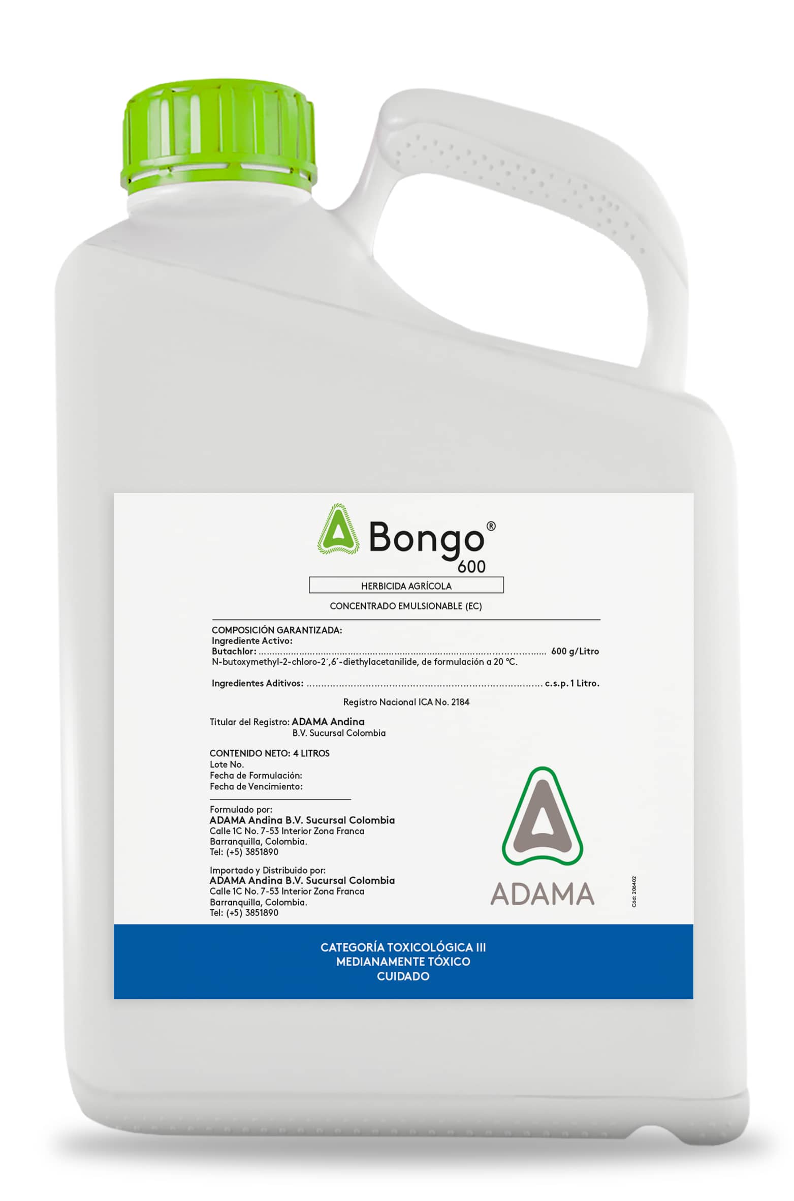 Herbicida Bongo 600 x 4 Lt - Adama