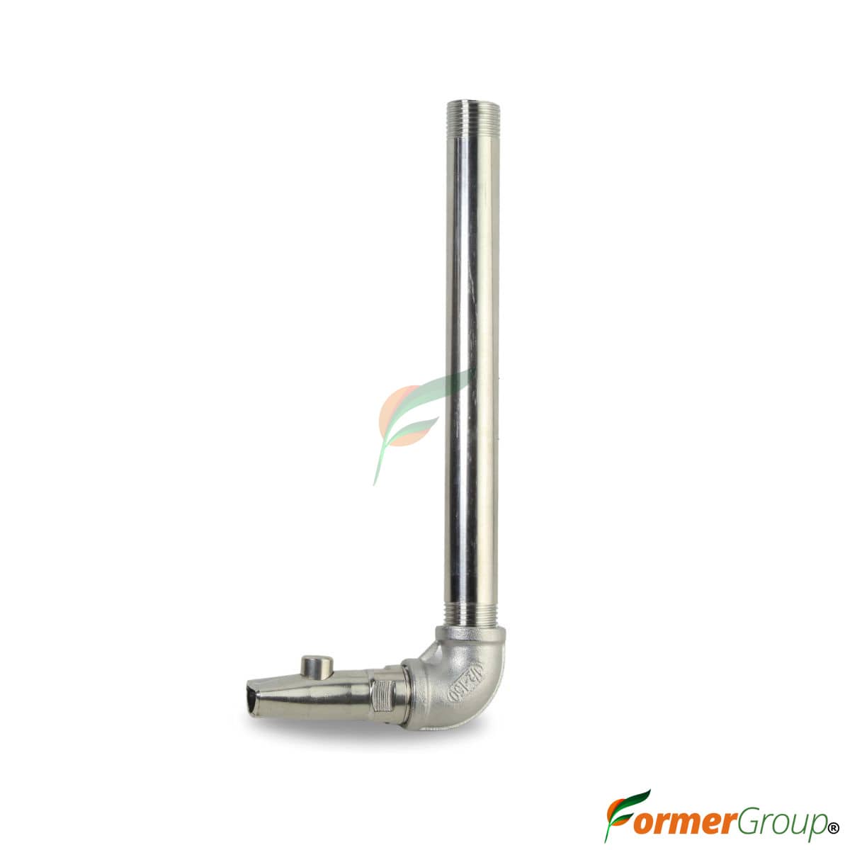 Kit Bebedero Cerdas Botón 1/2 Codo Tubo 20cm Acero