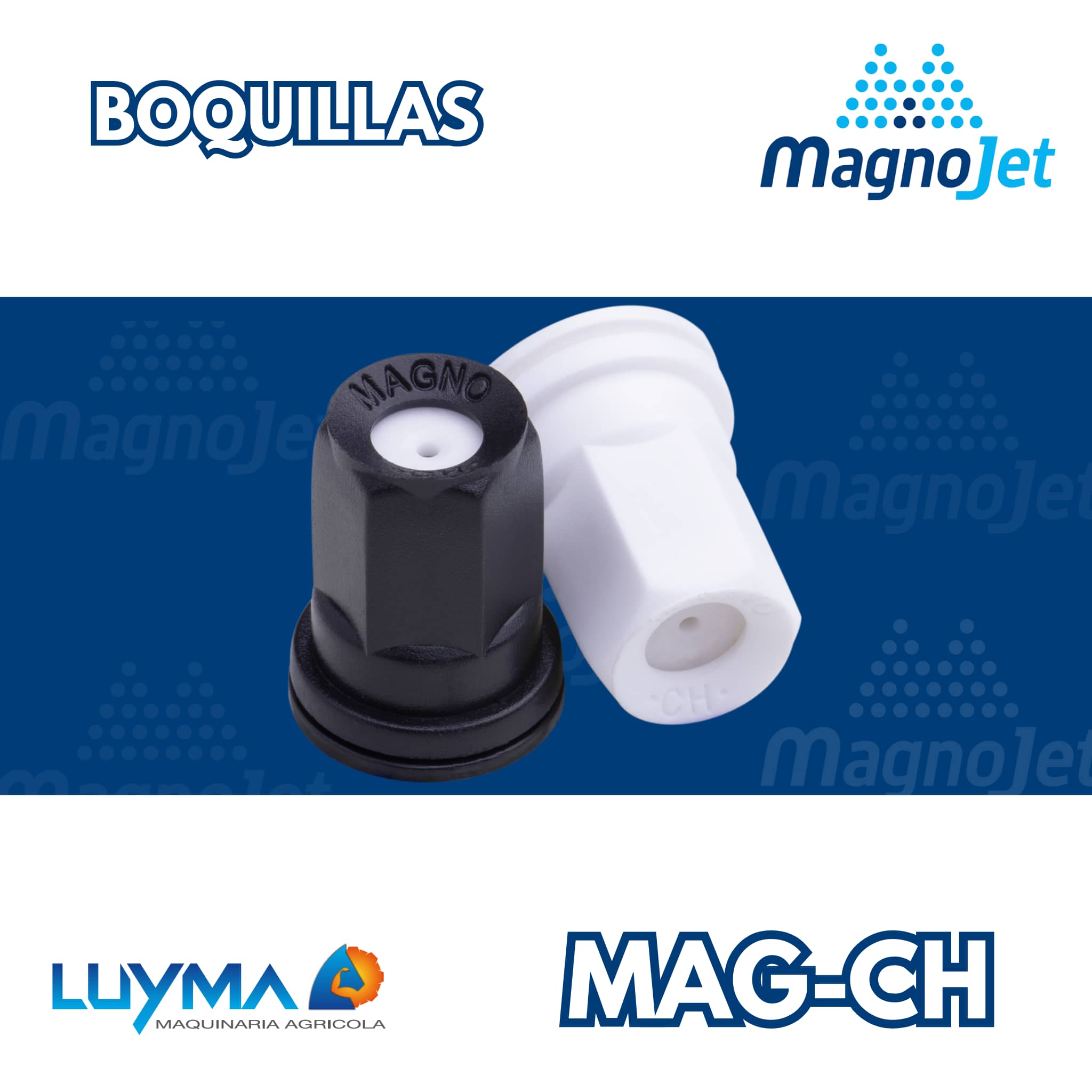 Boquilla Magnojet Cono Lleno 80° Cerámica