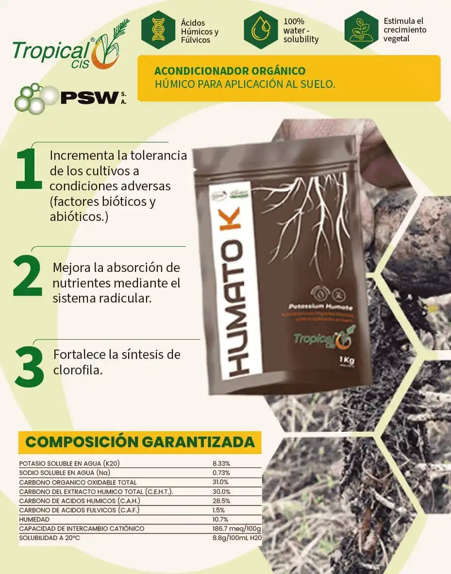 Acondicionador Humato K - Humato de Potasio x 1 Kg