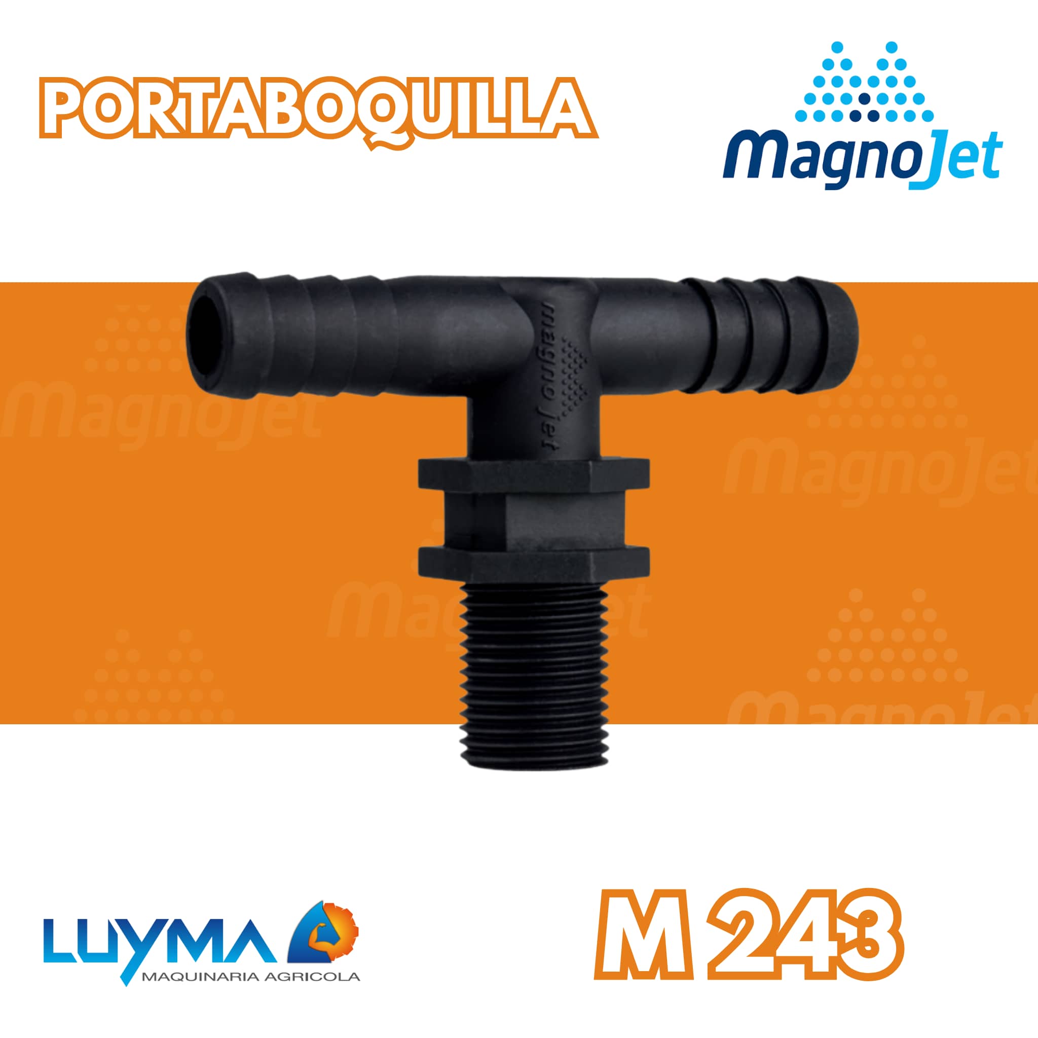 Portaboquilla “T” 1/2 Magnojet | Abrazadera Firme