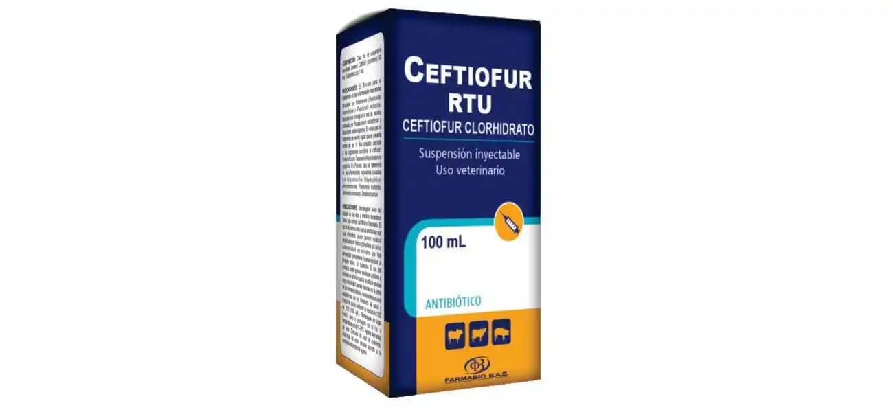 Antibiótico Ceftiofur  Rtu Fco X 50 Ml
