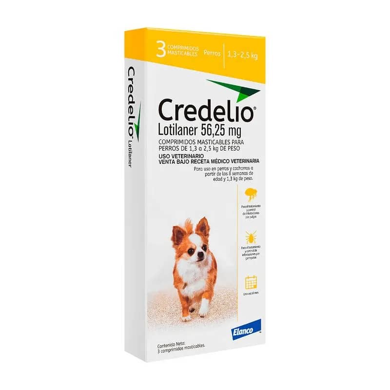 Credelio Perros 56,25 mg Elanco x3 | Antipulgas oral
