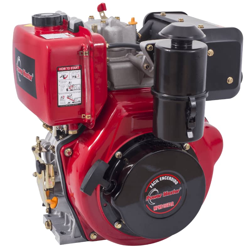 Motor Diésel 10 Hp 3600 RPM Eje Rosca/Cuña | MPMD186FA-R
