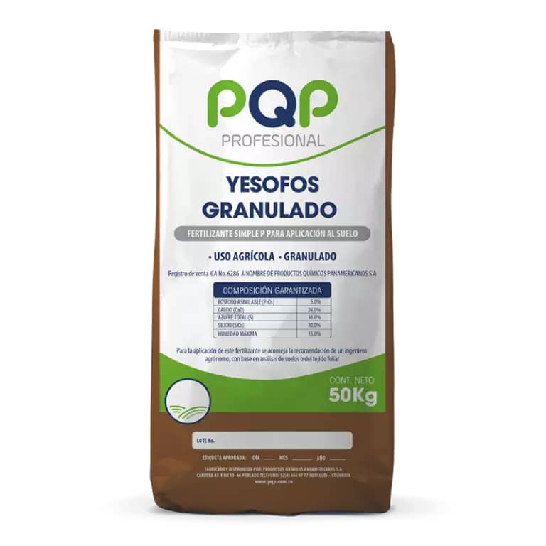 Yesofos Granul PQP Pro 50 kg | Fertilizante de Calidad