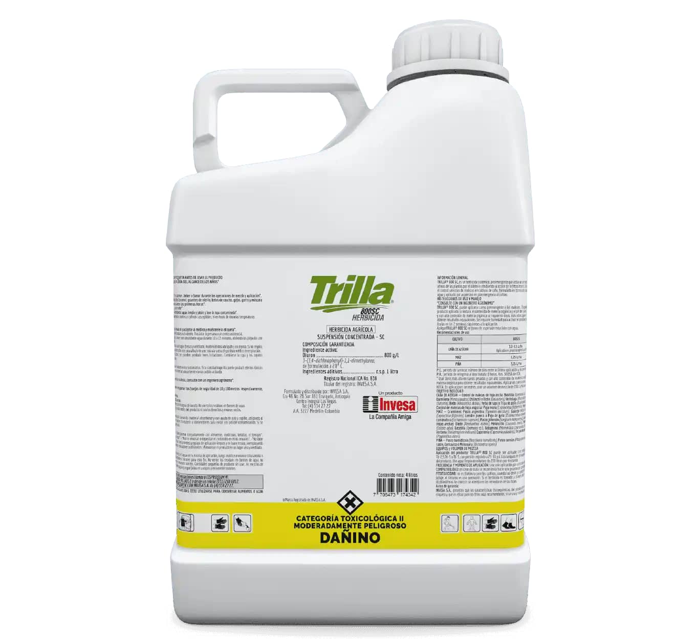 Herbicida Trilla 800 Sc x 4 Lt