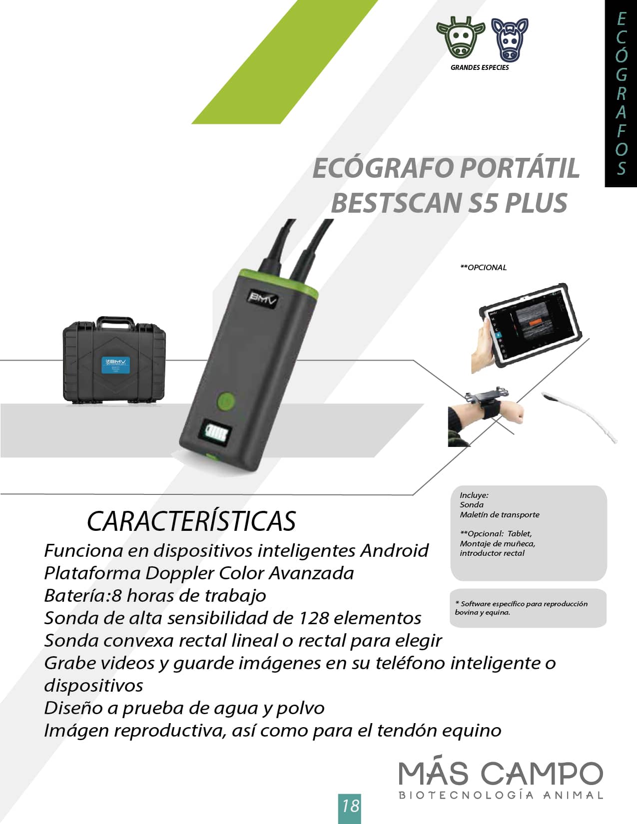 Ecógrafo - Sonda BestScan S5