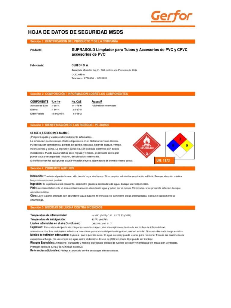 Limpiador para PVC X 946ML | Limpieza eficiente de tuberías