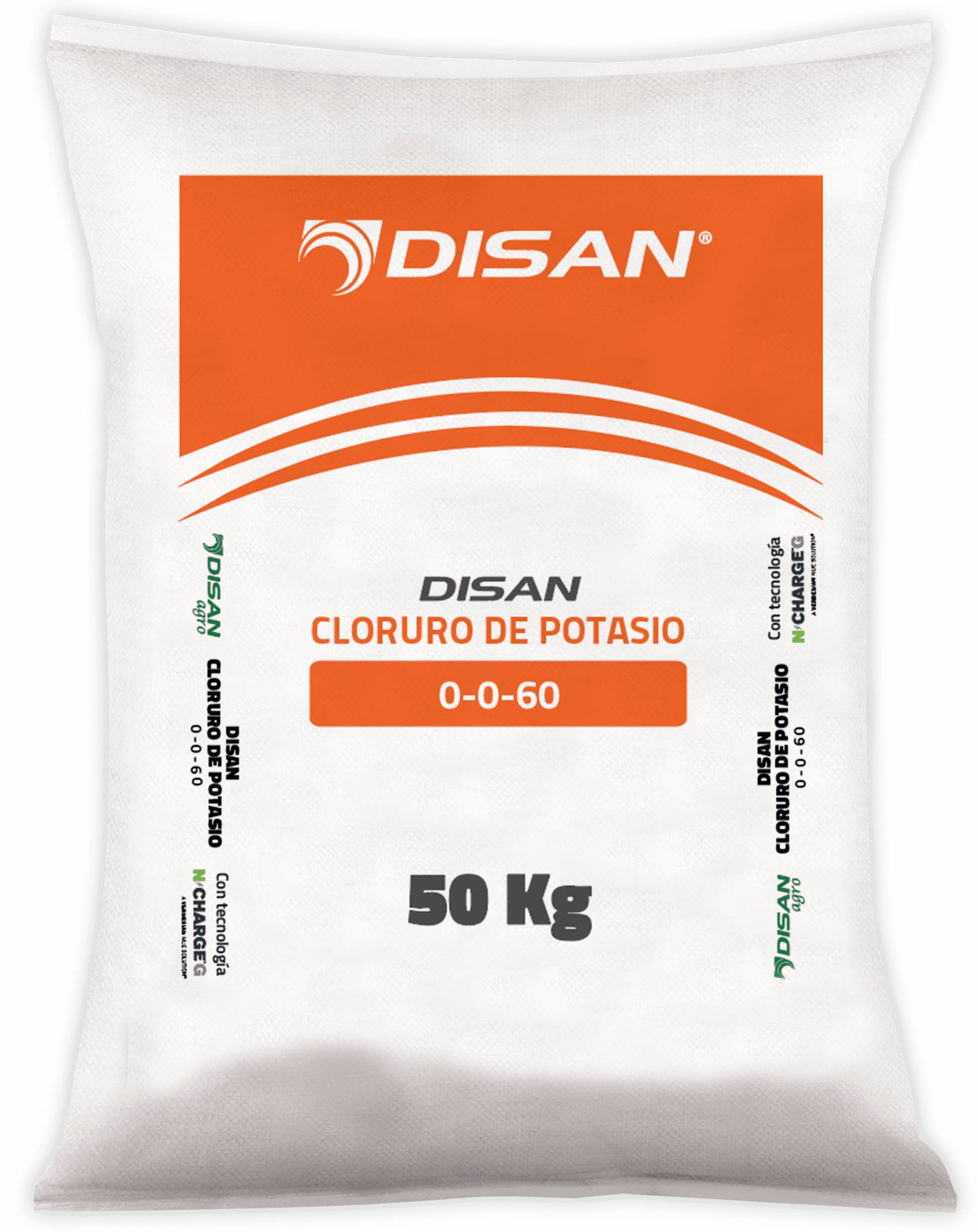 Fertilizantes de Cloruro De Potasio Granulado 0-0-60 50 Kg