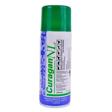 Curagan NL 375 cc | Aerosol larvicida y antiséptico veterinario