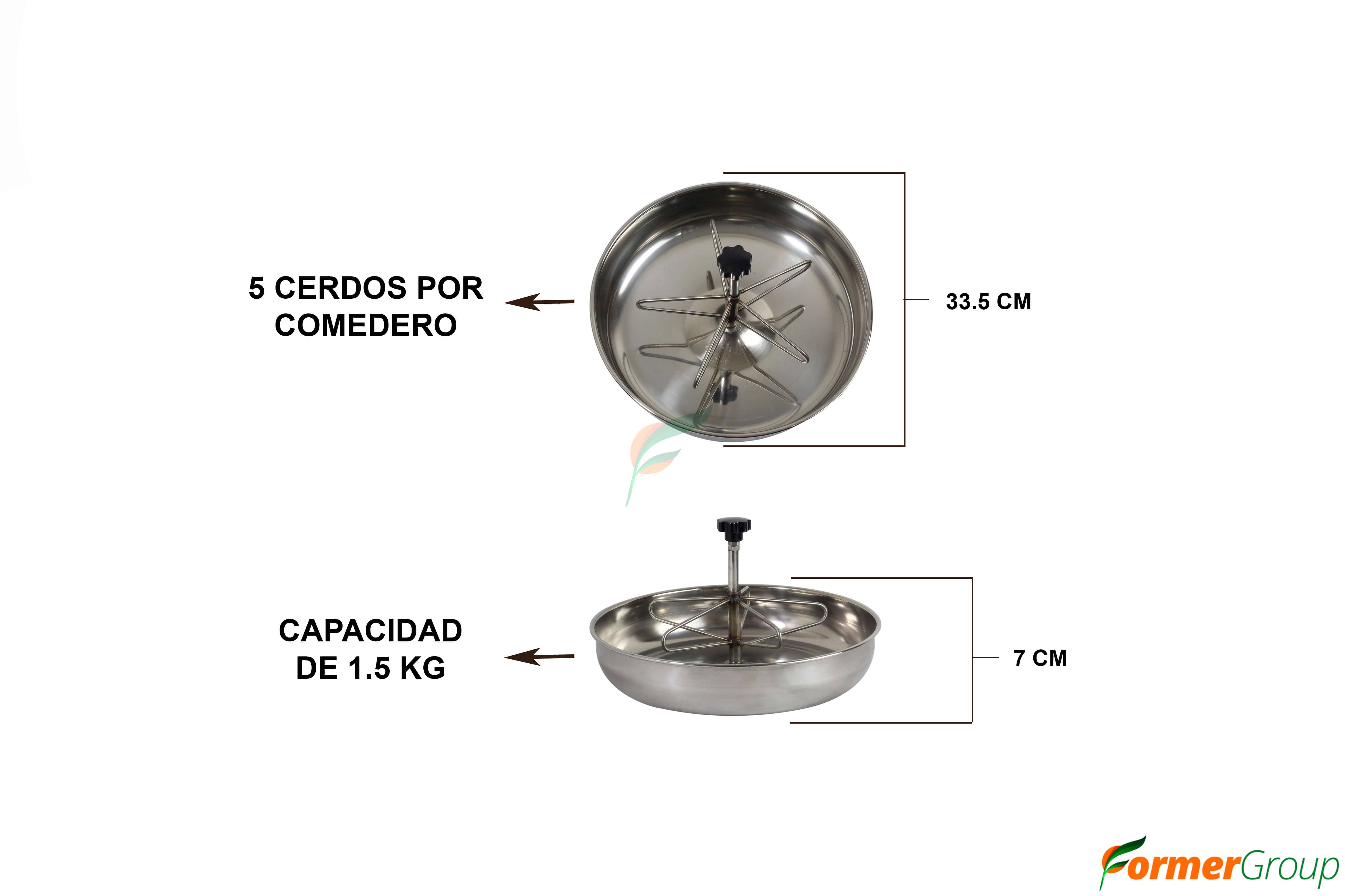 Comedero para cerdos en acero - Alta resistencia y durabilidad