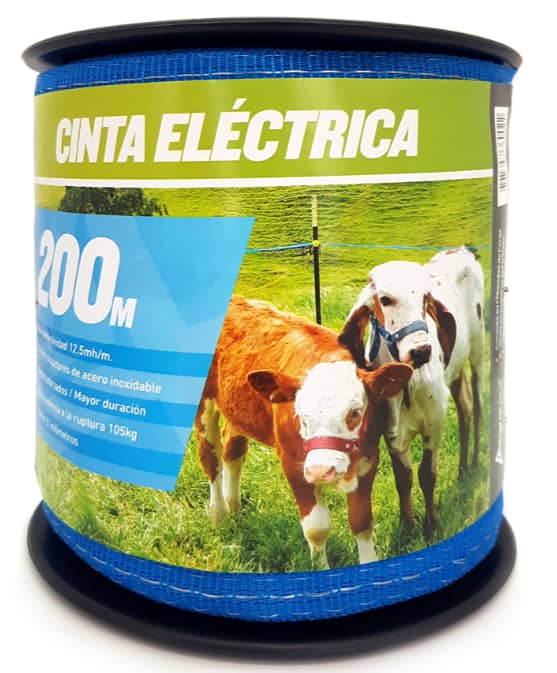Cinta Eléctrica Agrofácil x12 | Rollo 200m para Cercas