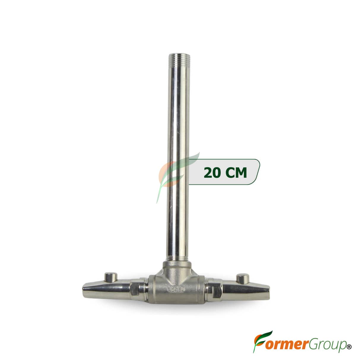 Kit Bebedero Lechones Doble Botón 1/2 T 20cm Acero Inox