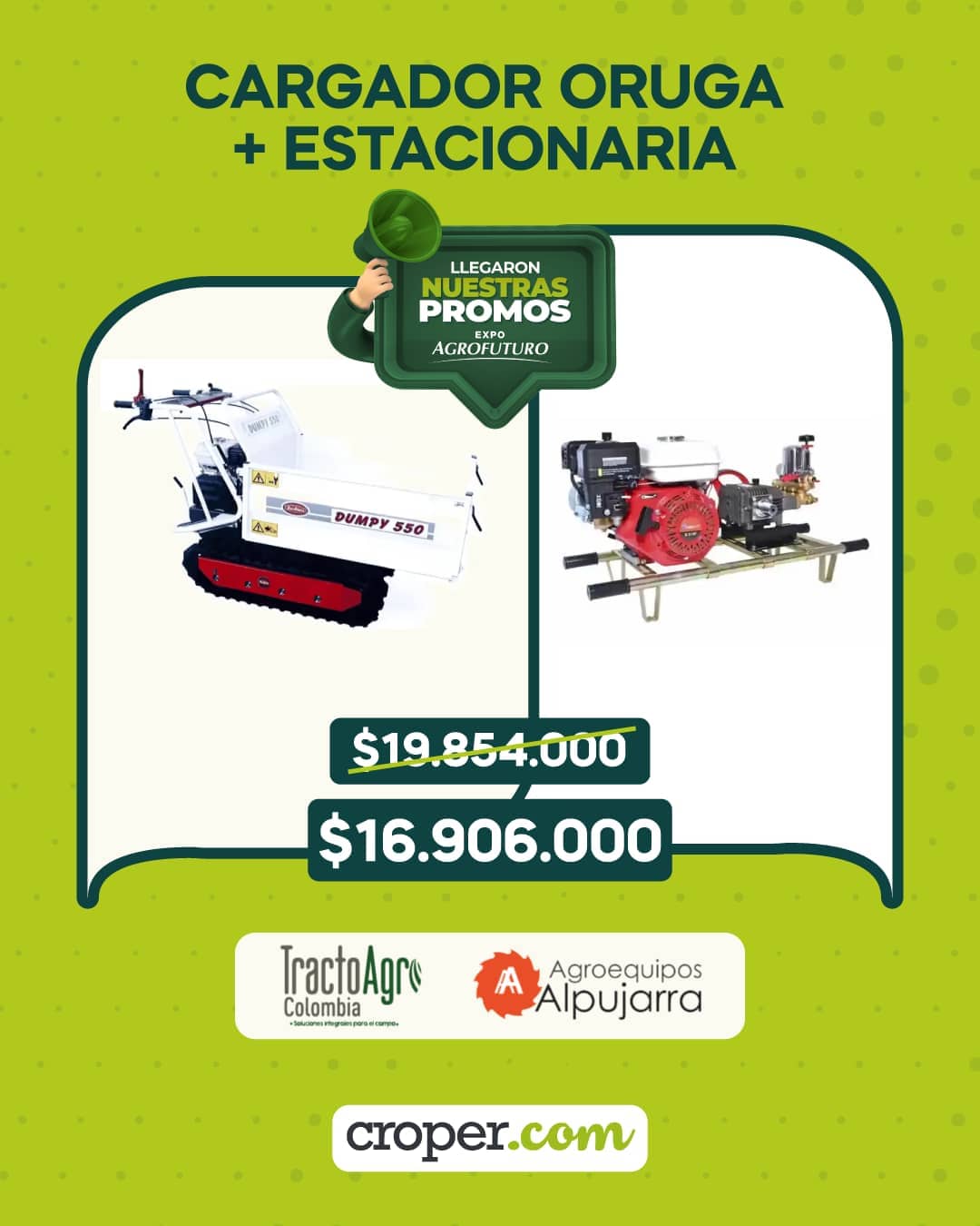 Kit - Cargador Oruga + Estacionaria