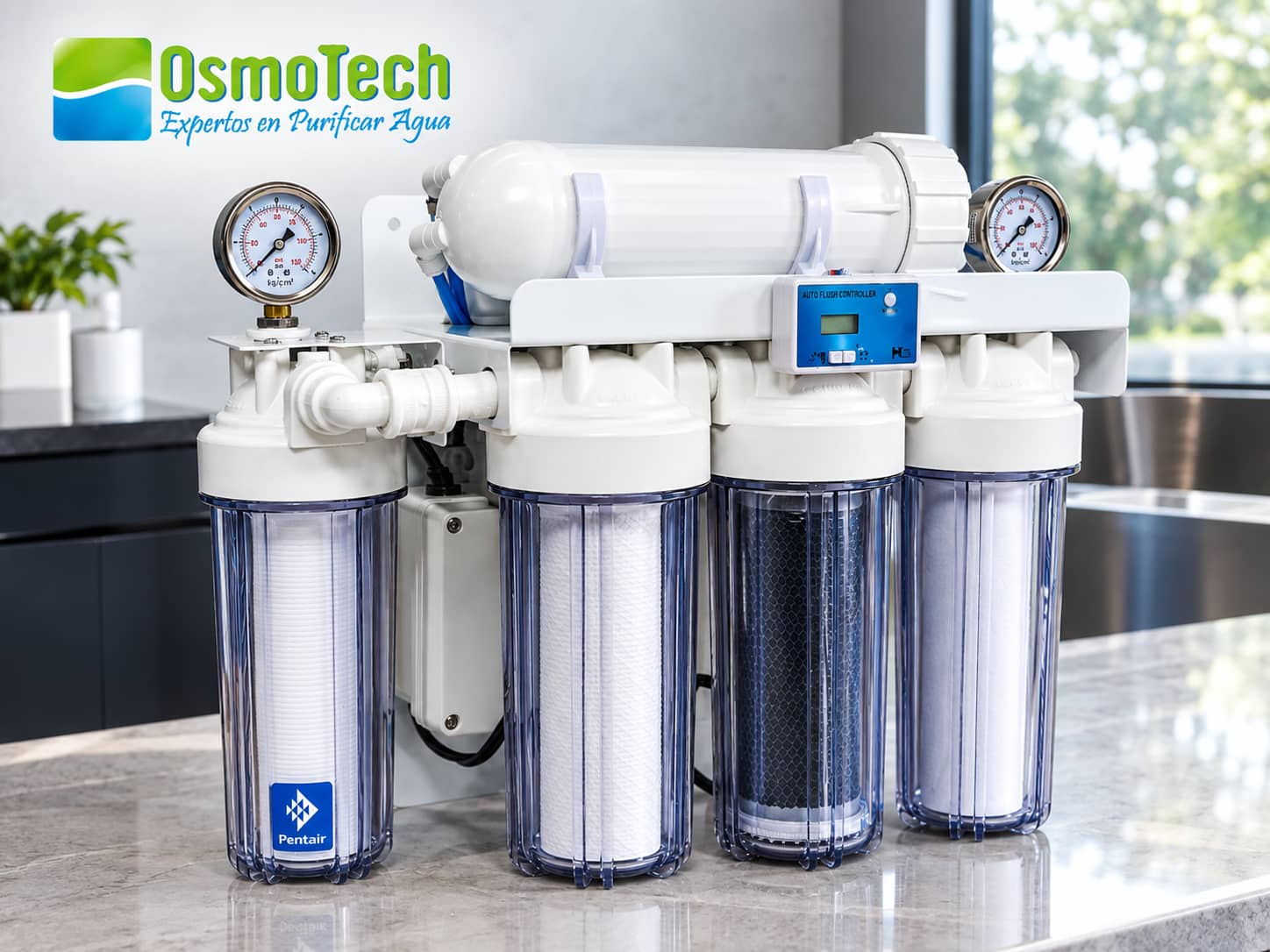 Sistema de Osmosis Inversa para Desmineralización y Purificación 50–1200 GPM