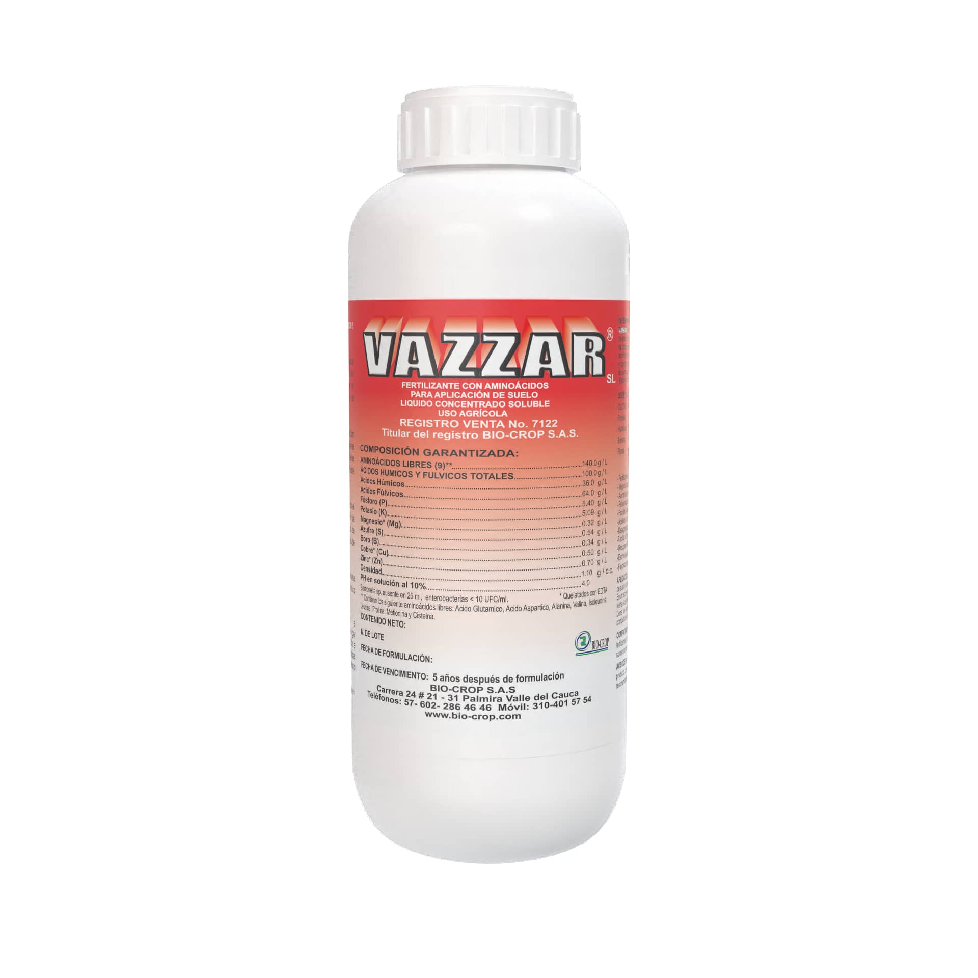 Vazzar SL x 1 Lt | Bioestimulante de Alta Calidad