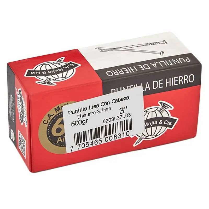 Clavo común o puntilla galvanizada