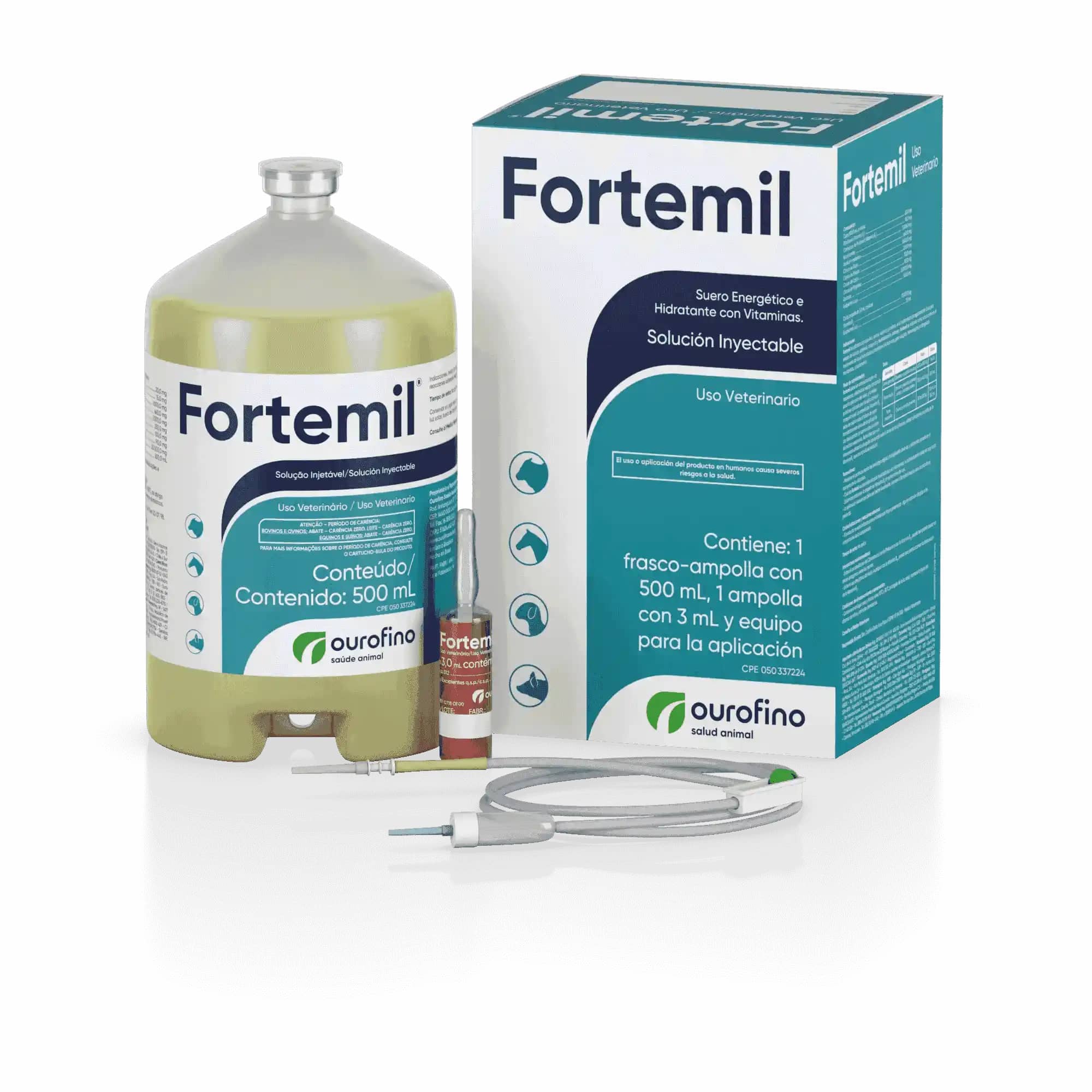 Vitamínico Fortemil Suero Energético y Vitamínico x 500 ml - Ourofino