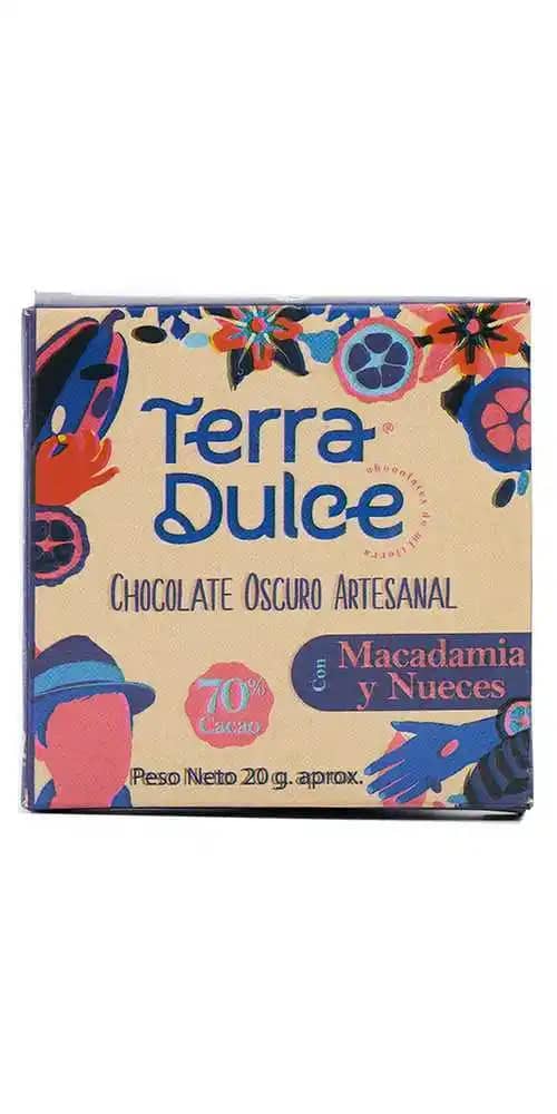 Barra de Chocolate 70% cacao (macadamia y nueces)