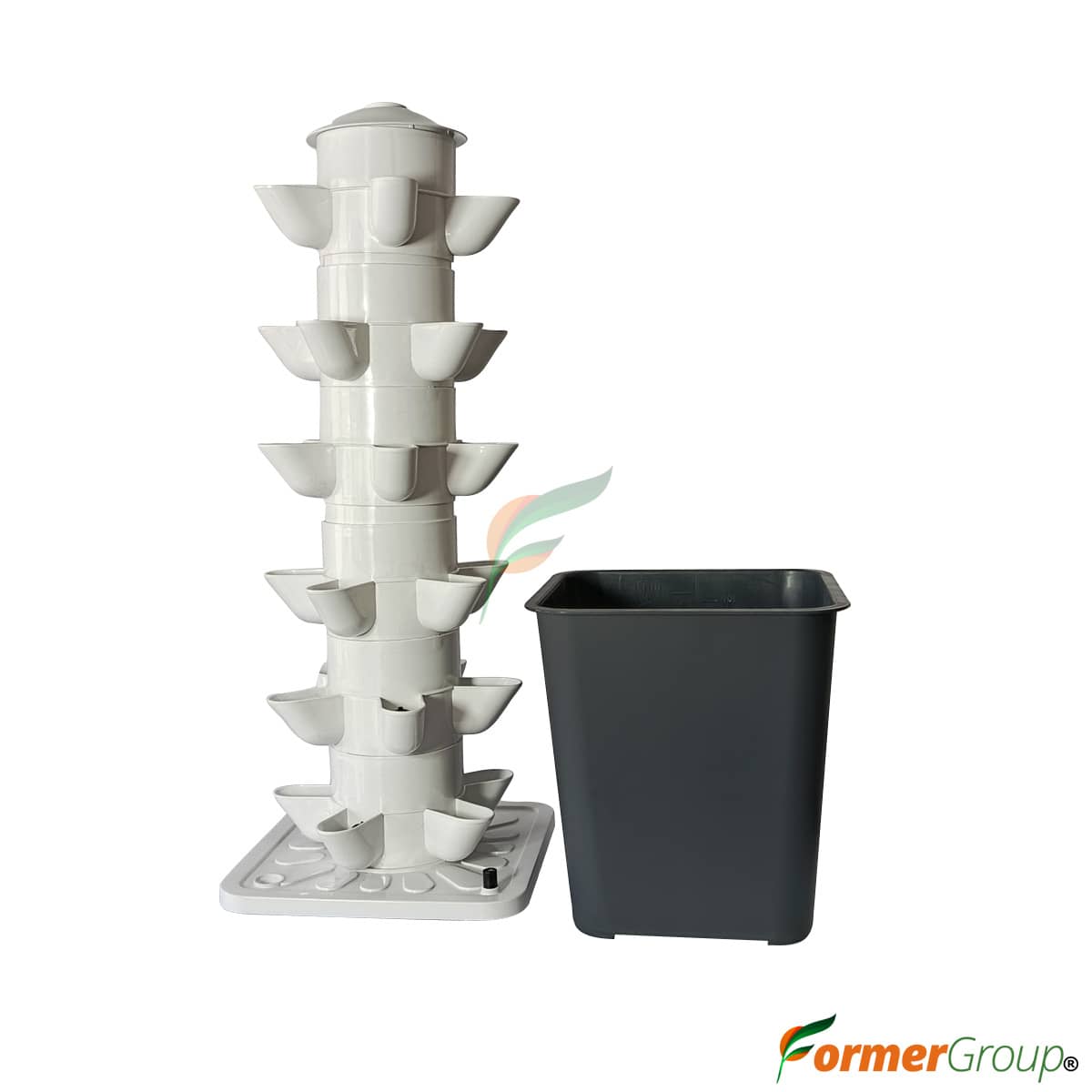 Torre Hidropónica 30 Plantas PVC Cultivo Vertical Croper
