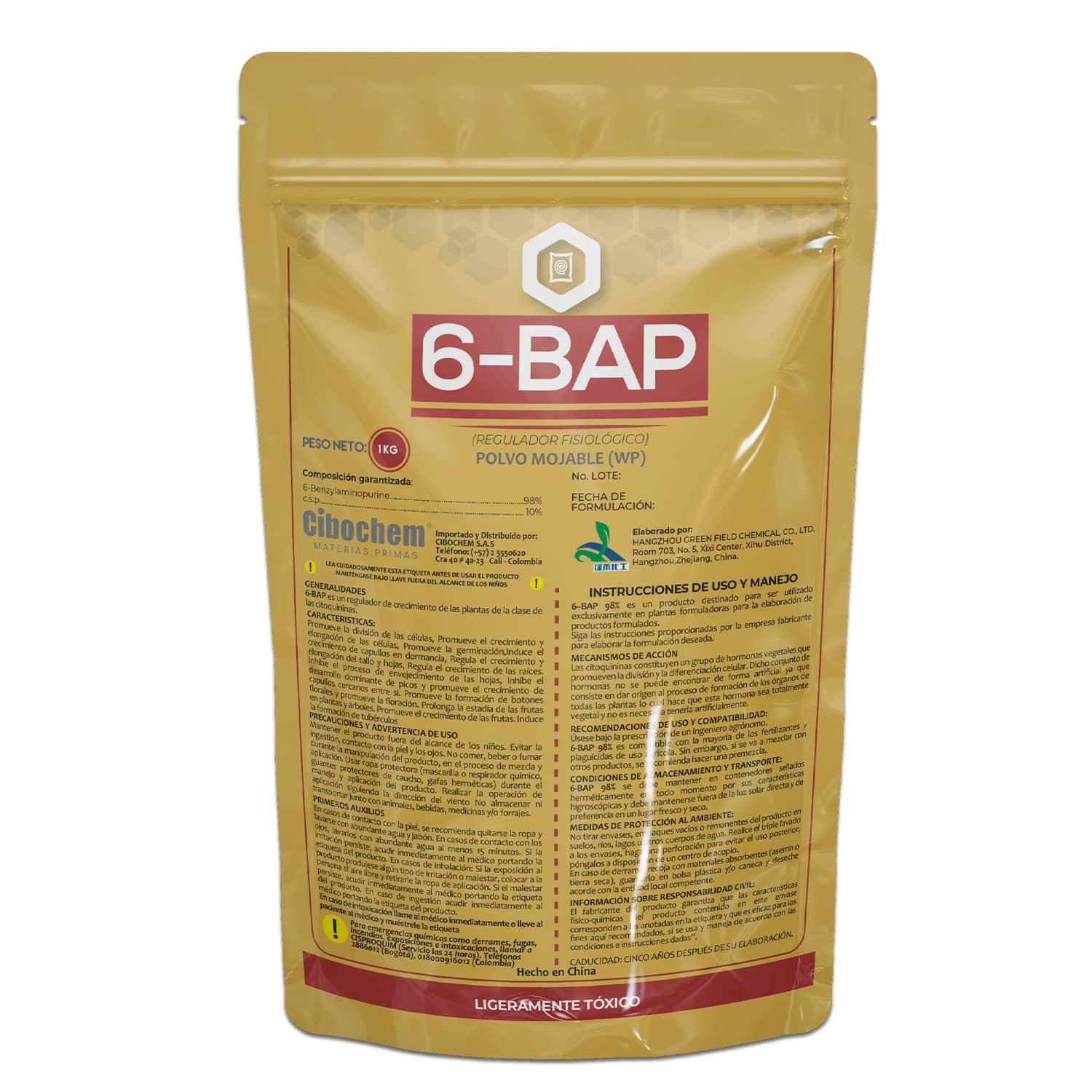 6-Bencil Aminopurina 98% (6-BAP) x 1 Kg