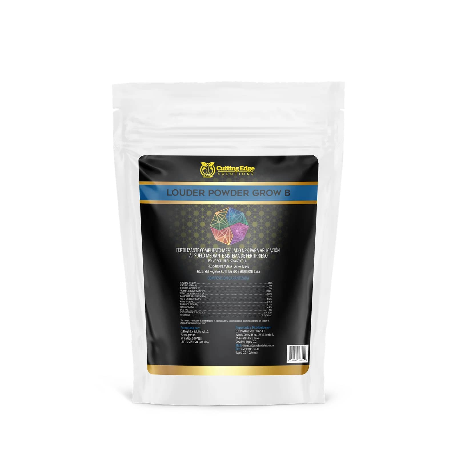 LOUDER POWDER GROW B 20 libras | Fertilizante NPK para fertirriego