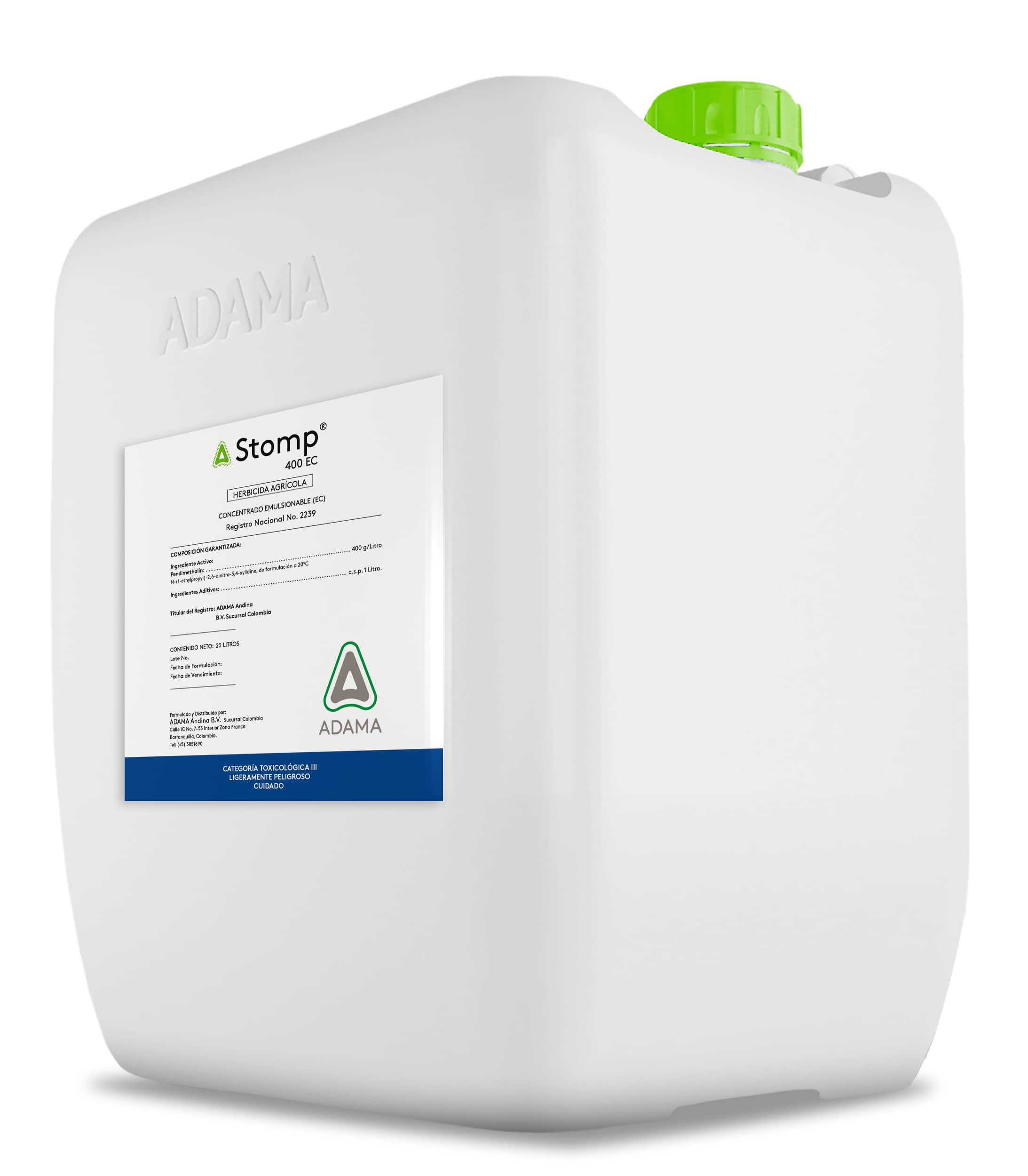 Herbicida Stomp® 400 x 20 Lt - Adama